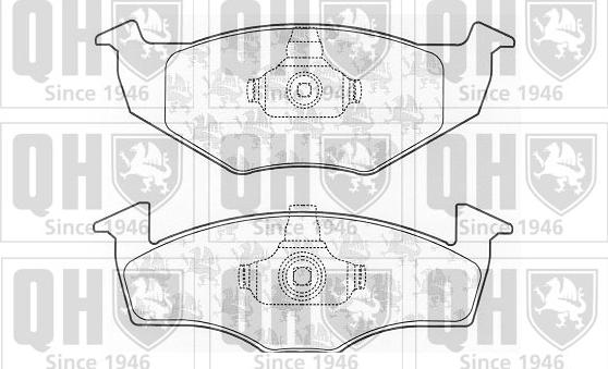 Quinton Hazell BP1056 - Тормозные колодки, дисковые, комплект autospares.lv