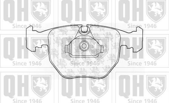 Quinton Hazell BP1052 - Тормозные колодки, дисковые, комплект autospares.lv