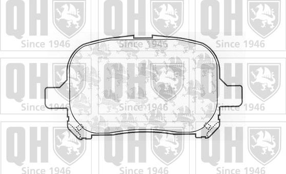 Quinton Hazell BP1060 - Тормозные колодки, дисковые, комплект autospares.lv