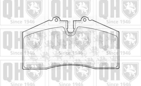 Quinton Hazell BP1015 - Тормозные колодки, дисковые, комплект autospares.lv