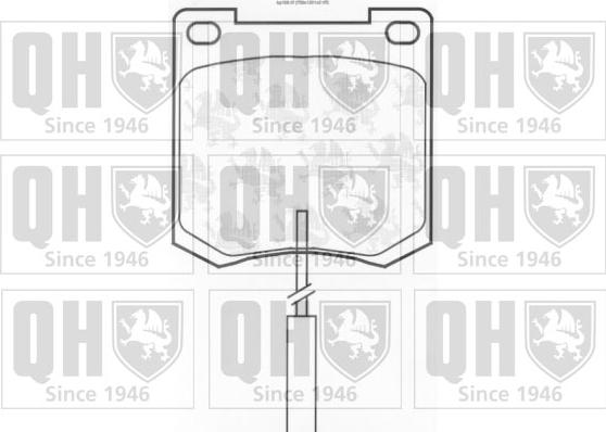 Quinton Hazell BP108 - Тормозные колодки, дисковые, комплект autospares.lv