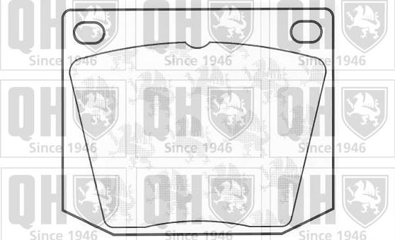 Quinton Hazell BP103 - Тормозные колодки, дисковые, комплект autospares.lv