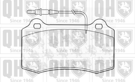 Quinton Hazell BP1029 - Тормозные колодки, дисковые, комплект autospares.lv