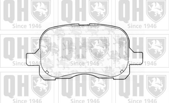 Quinton Hazell BP1075 - Тормозные колодки, дисковые, комплект autospares.lv