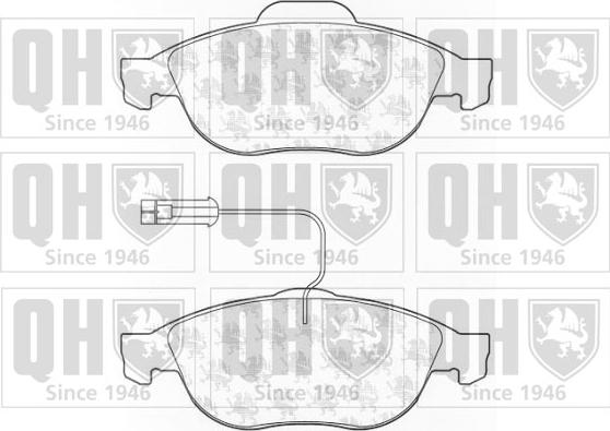 Quinton Hazell BP1078 - Тормозные колодки, дисковые, комплект autospares.lv