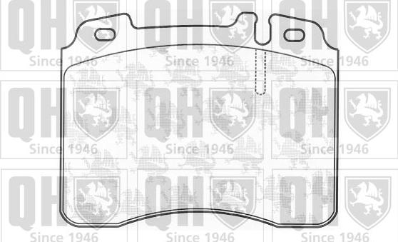 Quinton Hazell BP1140 - Тормозные колодки, дисковые, комплект autospares.lv