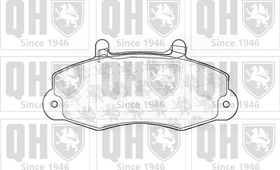 Quinton Hazell BP1143 - Тормозные колодки, дисковые, комплект autospares.lv