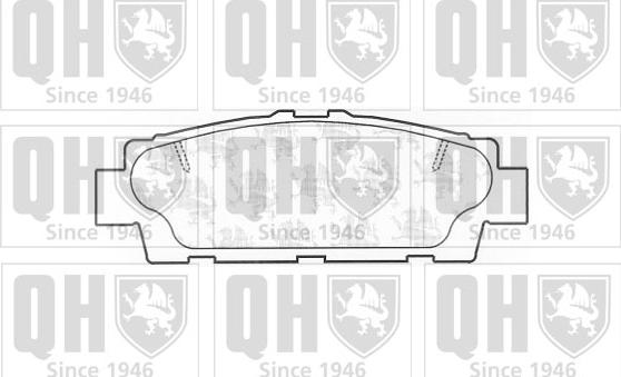 Quinton Hazell BP1158 - Тормозные колодки, дисковые, комплект autospares.lv