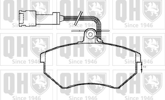 Quinton Hazell BP1157 - Тормозные колодки, дисковые, комплект autospares.lv