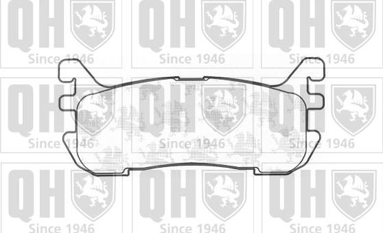 Quinton Hazell BP1166 - Тормозные колодки, дисковые, комплект autospares.lv