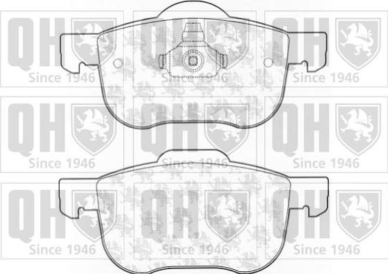 Quinton Hazell BP1103 - Тормозные колодки, дисковые, комплект autospares.lv