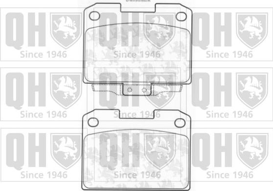 Quinton Hazell BP1186 - Тормозные колодки, дисковые, комплект autospares.lv