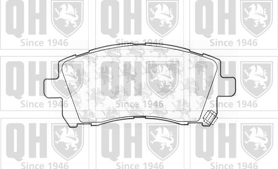 Quinton Hazell BP1180 - Тормозные колодки, дисковые, комплект autospares.lv