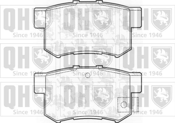 Quinton Hazell BP1181 - Тормозные колодки, дисковые, комплект autospares.lv