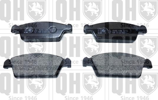 Quinton Hazell BP1187 - Тормозные колодки, дисковые, комплект autospares.lv