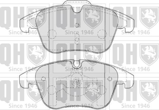 Quinton Hazell BP1809 - Тормозные колодки, дисковые, комплект autospares.lv