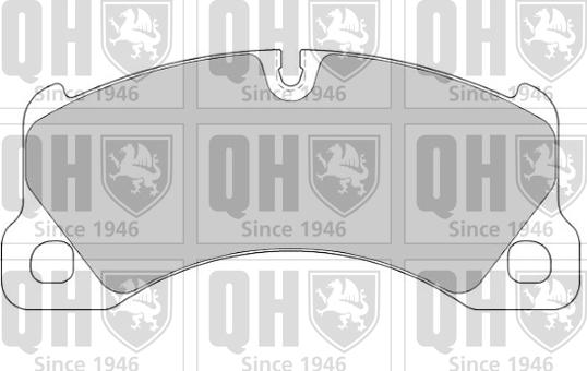 Quinton Hazell BP1814 - Тормозные колодки, дисковые, комплект autospares.lv
