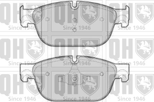 Quinton Hazell BP1810 - Тормозные колодки, дисковые, комплект autospares.lv