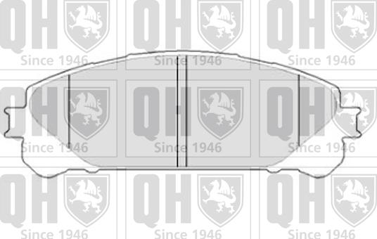Quinton Hazell BP1812 - Тормозные колодки, дисковые, комплект autospares.lv