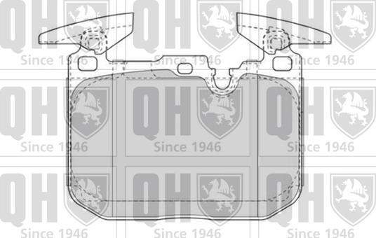 Quinton Hazell BP1835 - Тормозные колодки, дисковые, комплект autospares.lv