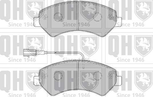 Quinton Hazell BP1829 - Тормозные колодки, дисковые, комплект autospares.lv