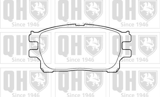 Quinton Hazell BP1393 - Тормозные колодки, дисковые, комплект autospares.lv