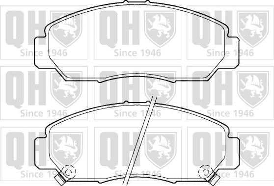 Quinton Hazell BP1397 - Тормозные колодки, дисковые, комплект autospares.lv