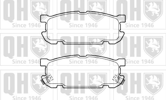 Quinton Hazell BP1361 - Тормозные колодки, дисковые, комплект autospares.lv