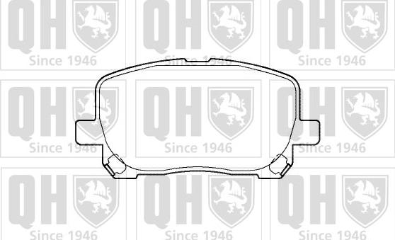 Quinton Hazell BP1368 - Тормозные колодки, дисковые, комплект autospares.lv