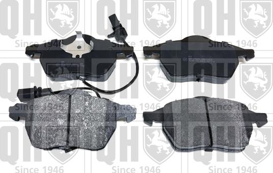 Quinton Hazell BP1309 - Тормозные колодки, дисковые, комплект autospares.lv