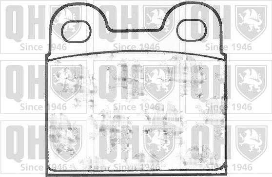 Quinton Hazell BP130 - Тормозные колодки, дисковые, комплект autospares.lv