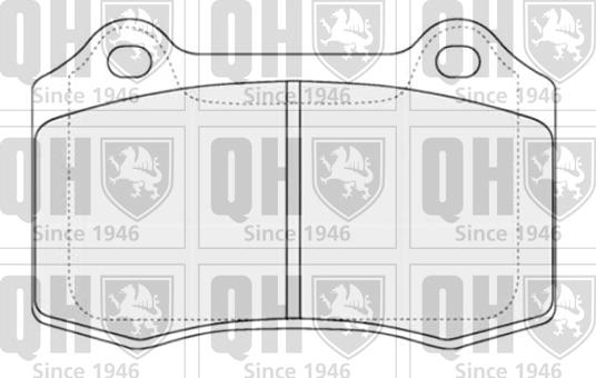 Quinton Hazell BP1310 - Тормозные колодки, дисковые, комплект autospares.lv