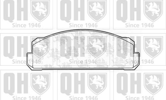 Quinton Hazell BP131 - Тормозные колодки, дисковые, комплект autospares.lv