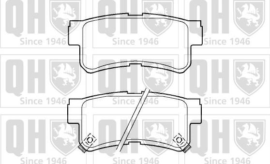 Quinton Hazell BP1387 - Тормозные колодки, дисковые, комплект autospares.lv