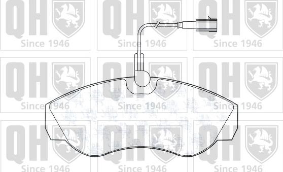 Quinton Hazell BP1330 - Тормозные колодки, дисковые, комплект autospares.lv