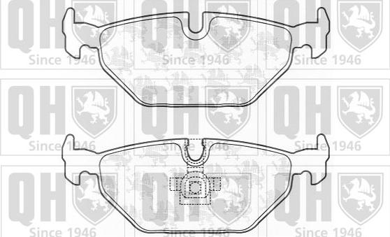 Quinton Hazell BP1338 - Тормозные колодки, дисковые, комплект autospares.lv