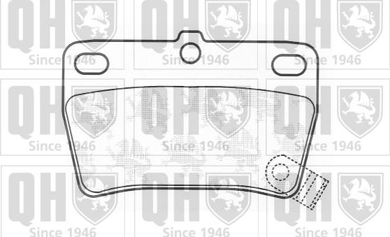 Quinton Hazell BP1333 - Тормозные колодки, дисковые, комплект autospares.lv