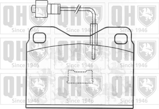 Quinton Hazell BP137 - Тормозные колодки, дисковые, комплект autospares.lv