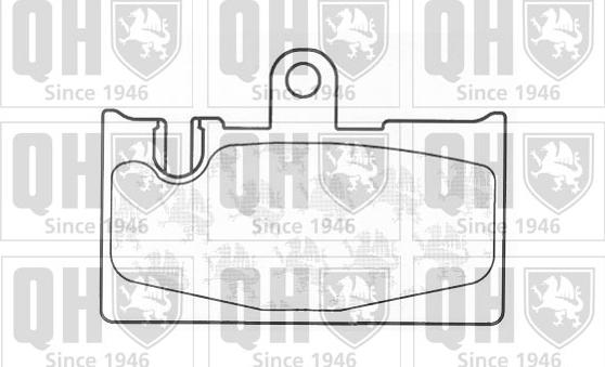 Quinton Hazell BP1296 - Тормозные колодки, дисковые, комплект autospares.lv