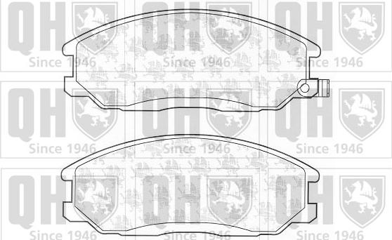 Quinton Hazell BP1245 - Тормозные колодки, дисковые, комплект autospares.lv