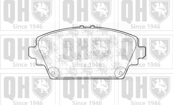 Quinton Hazell BP1258 - Тормозные колодки, дисковые, комплект autospares.lv