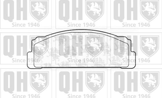 Quinton Hazell BP125 - Тормозные колодки, дисковые, комплект autospares.lv