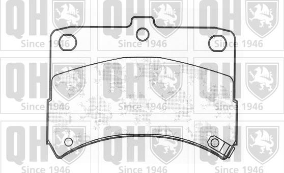 Quinton Hazell BP1205 - Тормозные колодки, дисковые, комплект autospares.lv