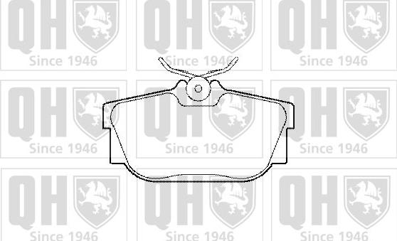 Quinton Hazell BP1284 - Тормозные колодки, дисковые, комплект autospares.lv