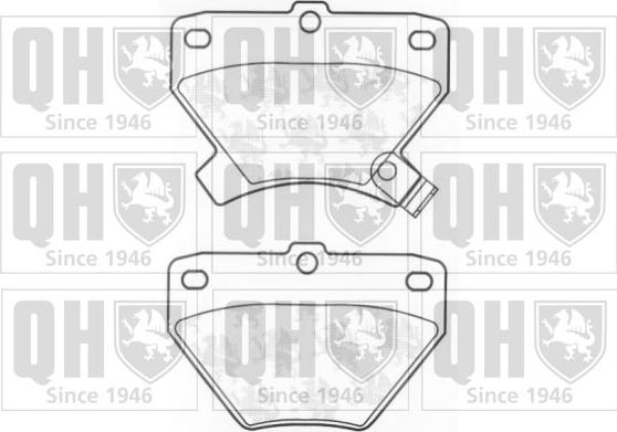 Quinton Hazell BP1229 - Тормозные колодки, дисковые, комплект autospares.lv