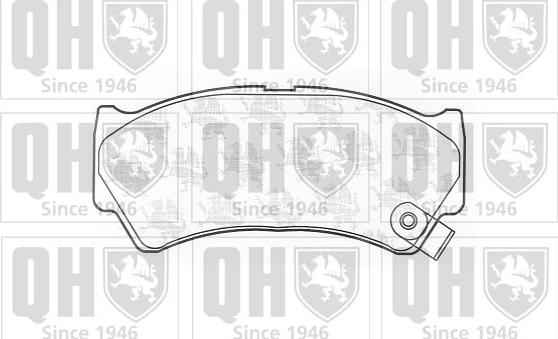 Quinton Hazell BP1226 - Тормозные колодки, дисковые, комплект autospares.lv