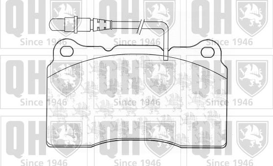 Quinton Hazell BP1270 - Тормозные колодки, дисковые, комплект autospares.lv