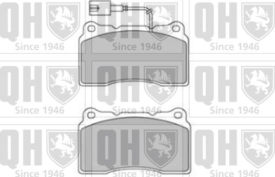 Quinton Hazell BP1741 - Тормозные колодки, дисковые, комплект autospares.lv