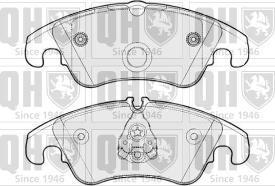 Quinton Hazell BP1757 - Тормозные колодки, дисковые, комплект autospares.lv