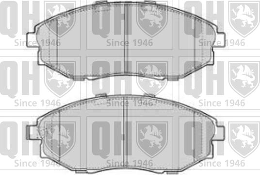 Quinton Hazell BP1765 - Тормозные колодки, дисковые, комплект autospares.lv